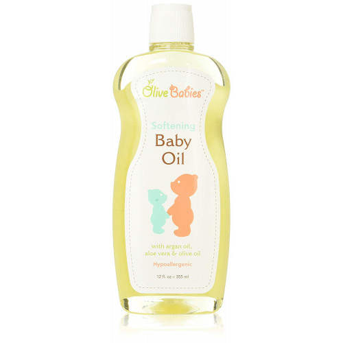 Olive Babies Softening Baby Oil 12oz